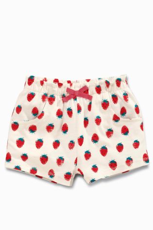 Three Pack Pink Strawberry Shorts (3mths-6yrs)